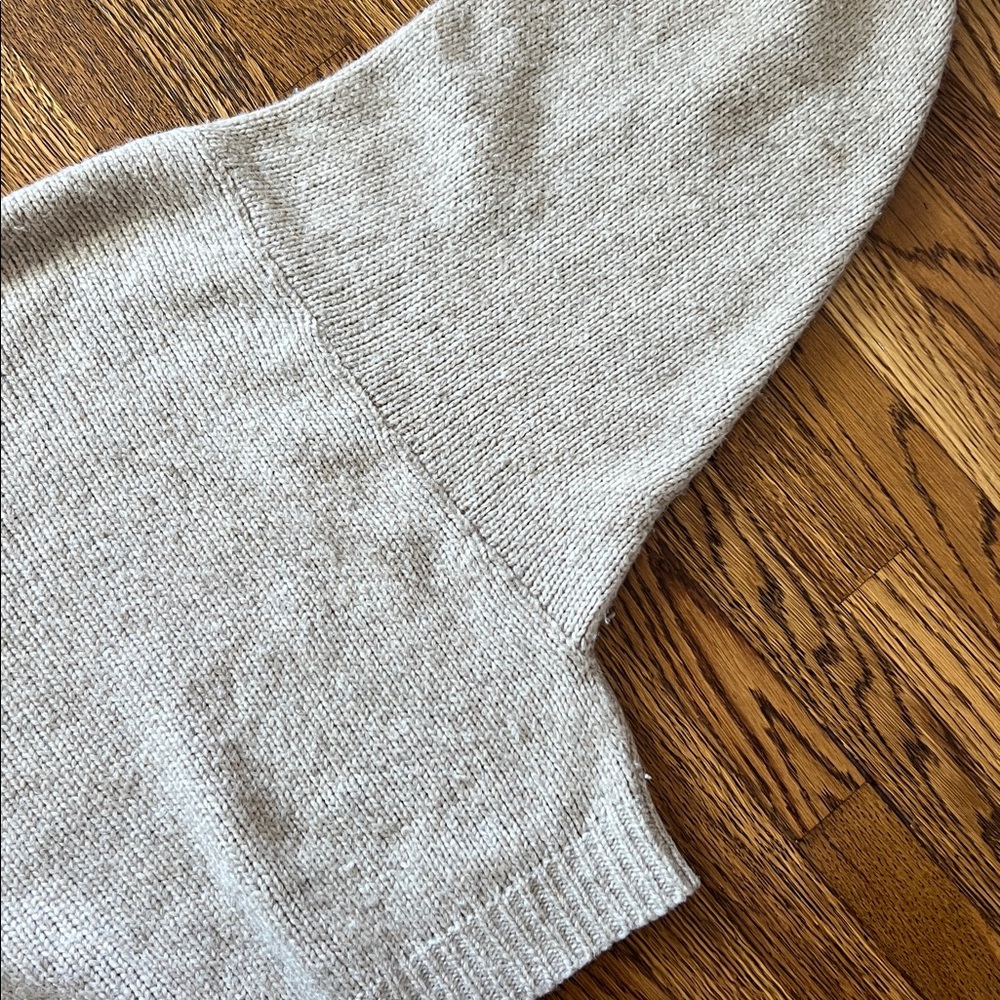 Atalier Delphine Balloon Sleeve Tan Sweater - Picture 5 of 9